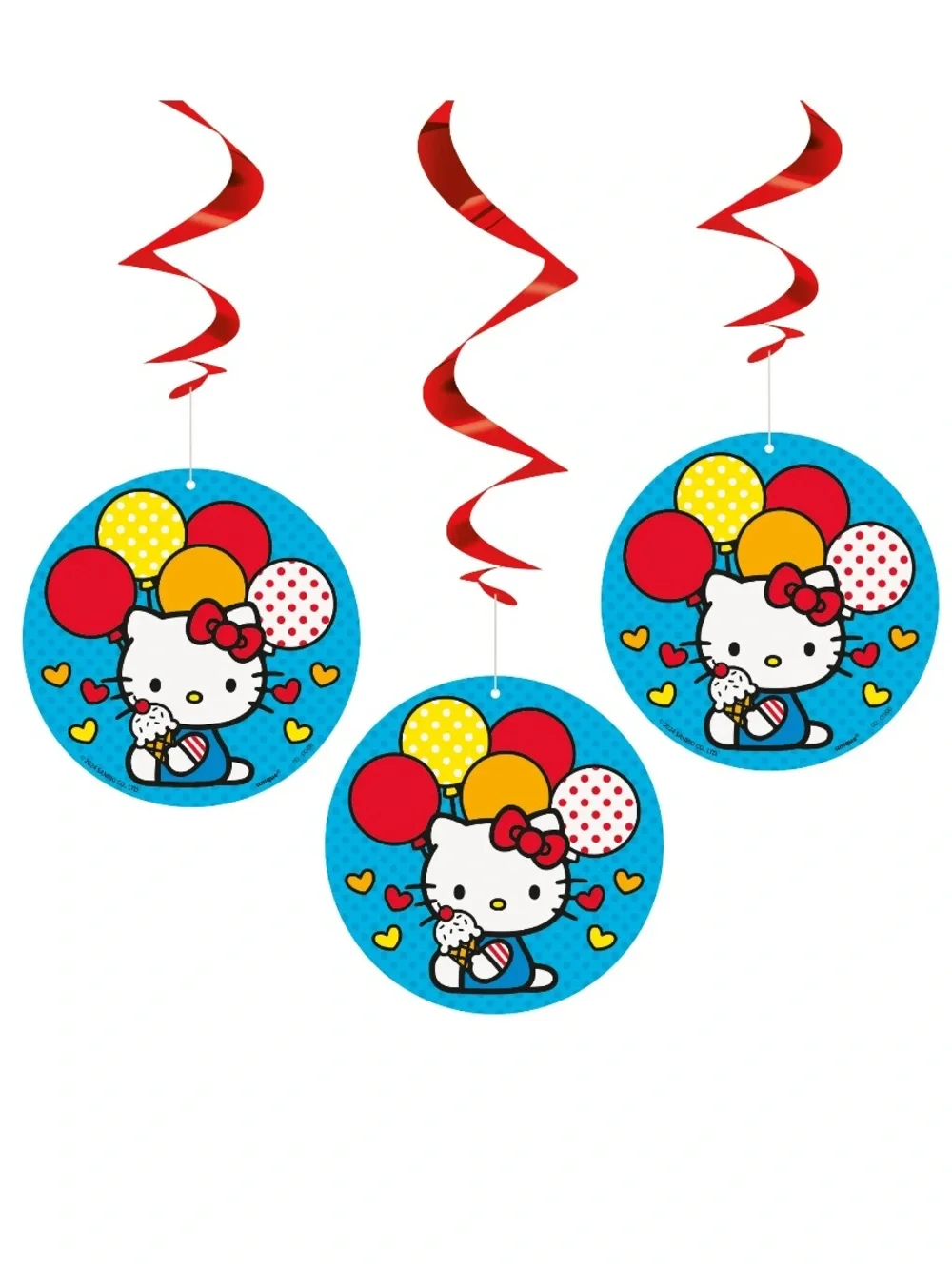 Hello Kitty Blue Party Plates & Decorations Set